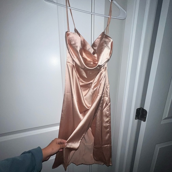 Never worn silk nude dress - Picture 6 of 7